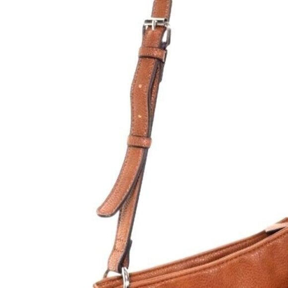Franco Sarto Womens Purse Saddlebag Brown Cognac Shoulder Strap Handbag - Picture 3 of 9